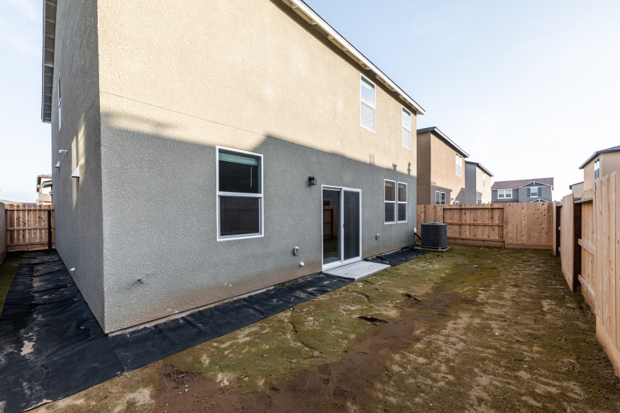 A building with a fence around it.