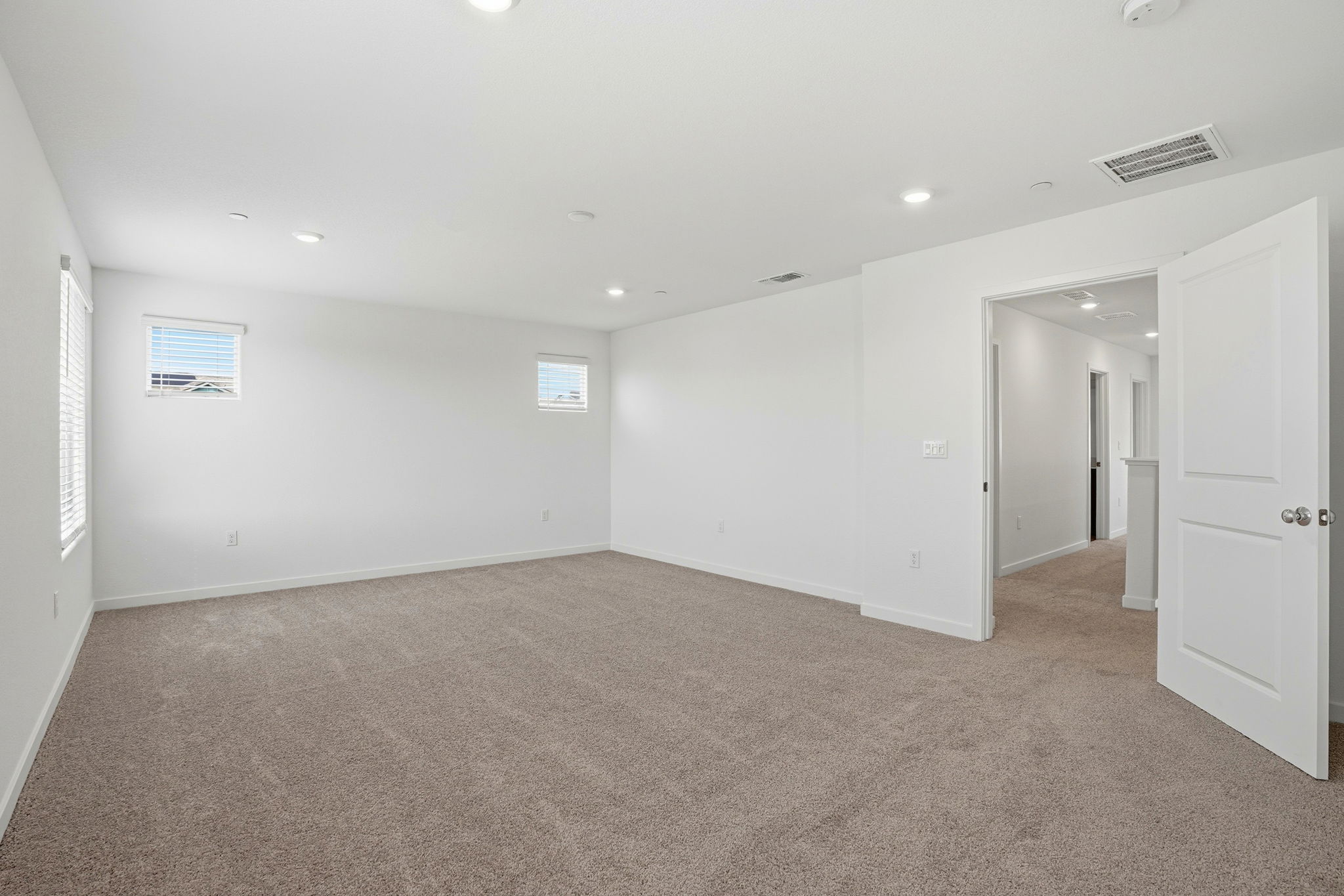 A room with white walls.