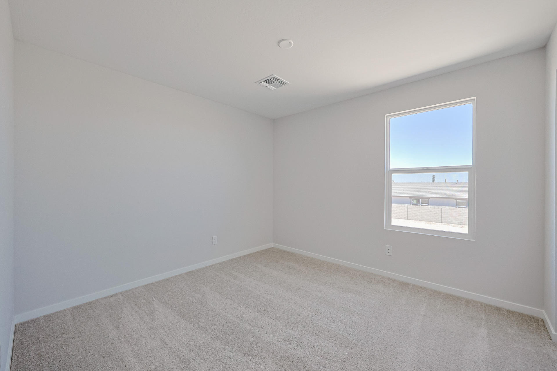 A room with a window.