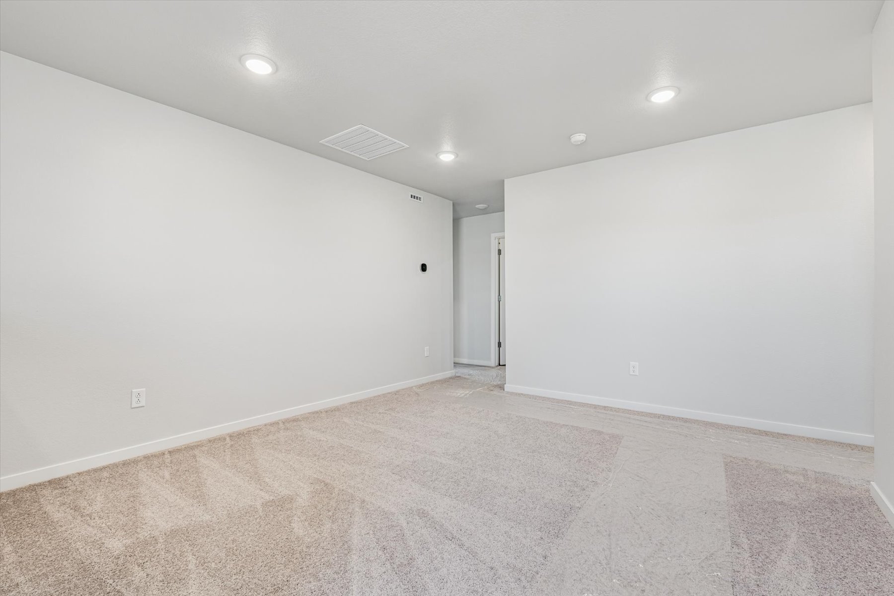 A room with white walls.