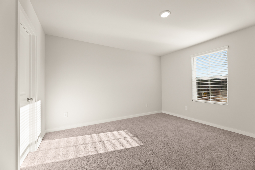 A room with a rug and a rug.