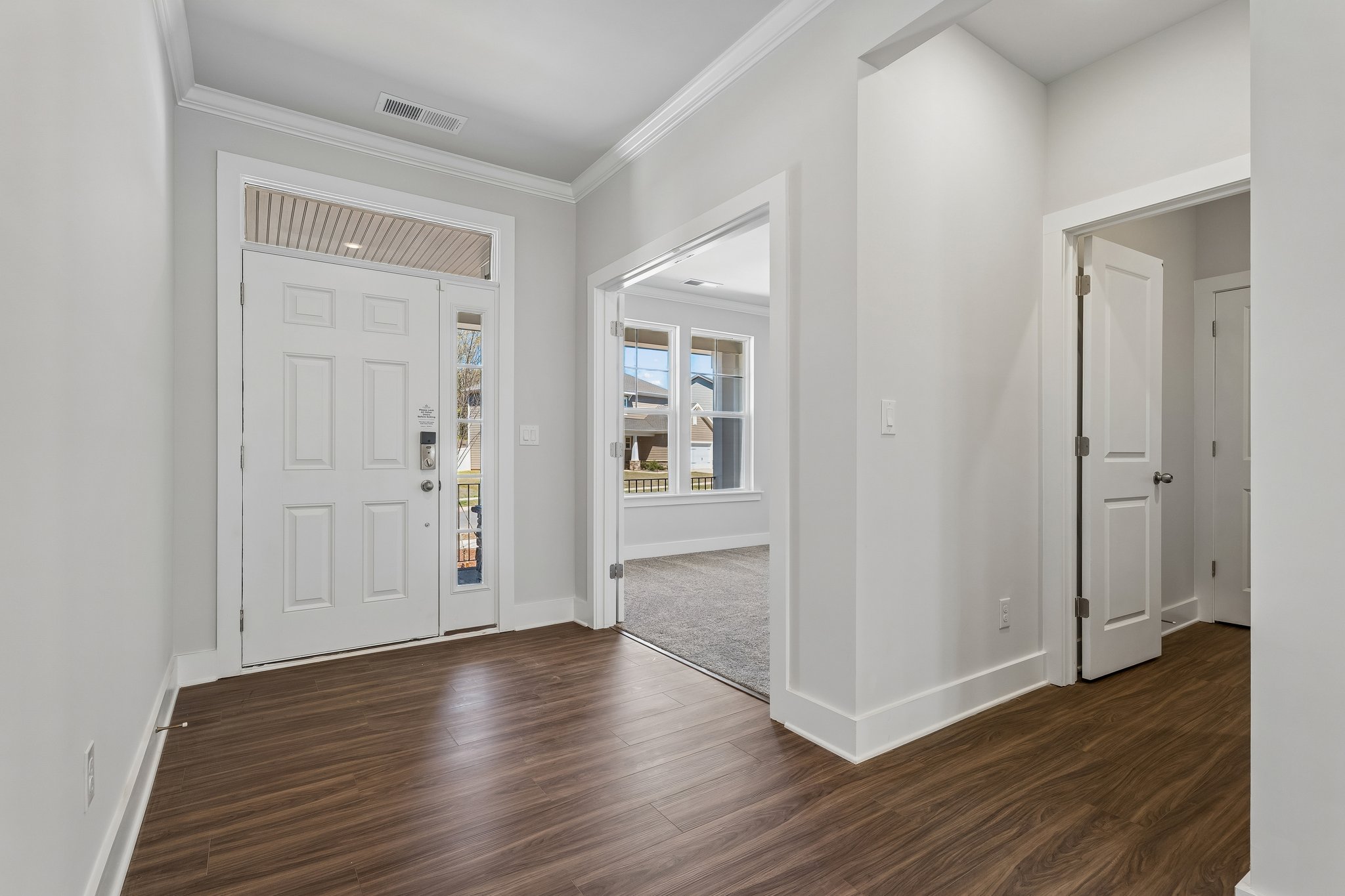 A room with white doors.