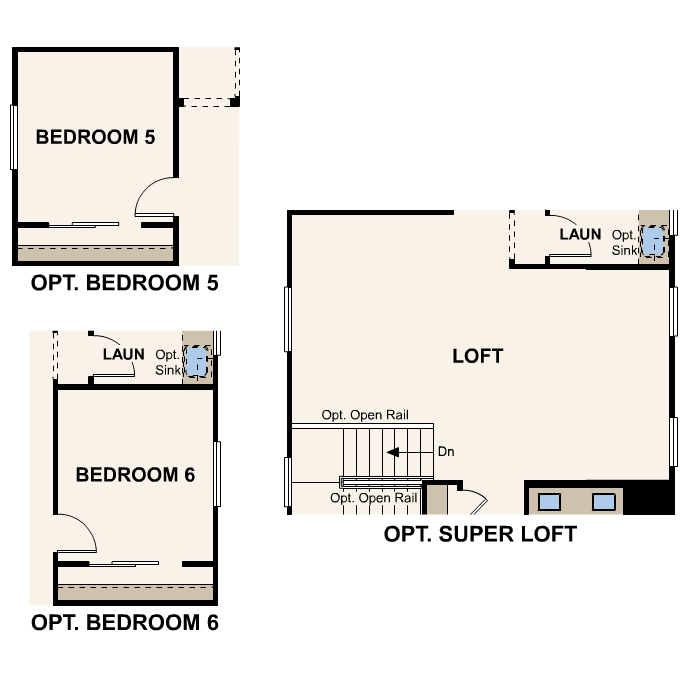 Second Floor Options diagram