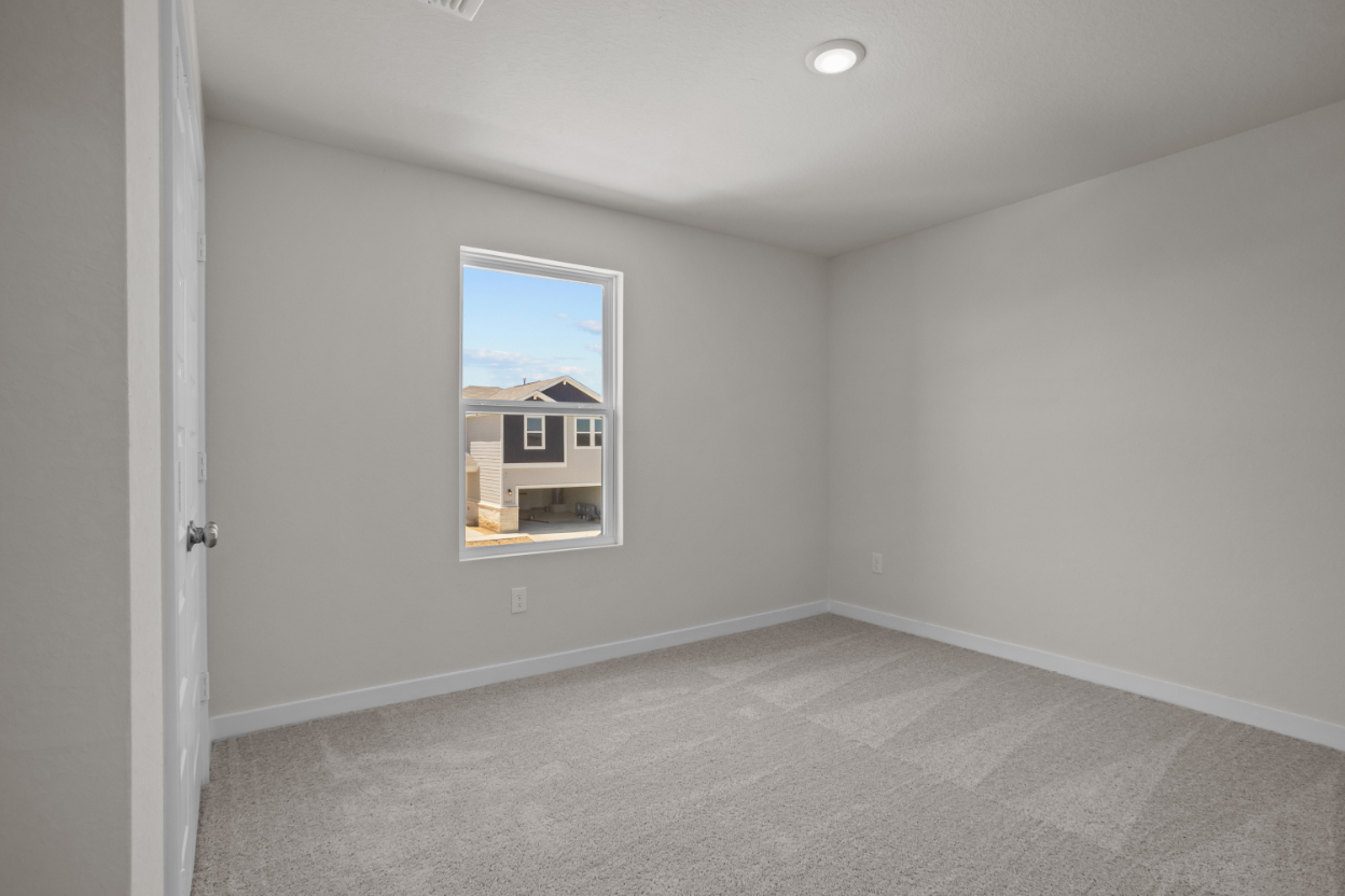 A room with a window.