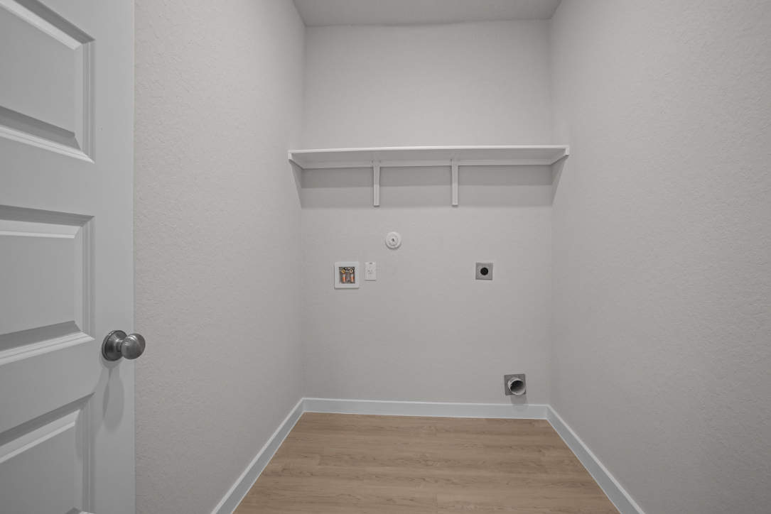 A room with white walls.