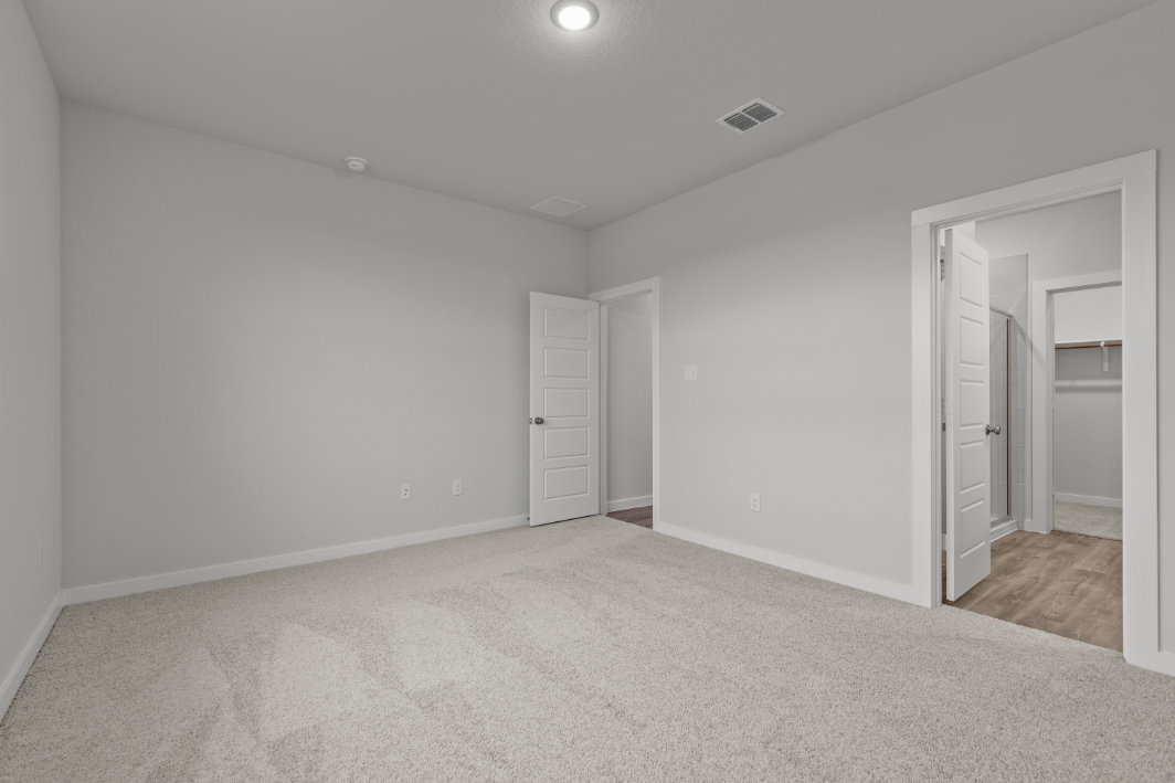 A room with white walls.