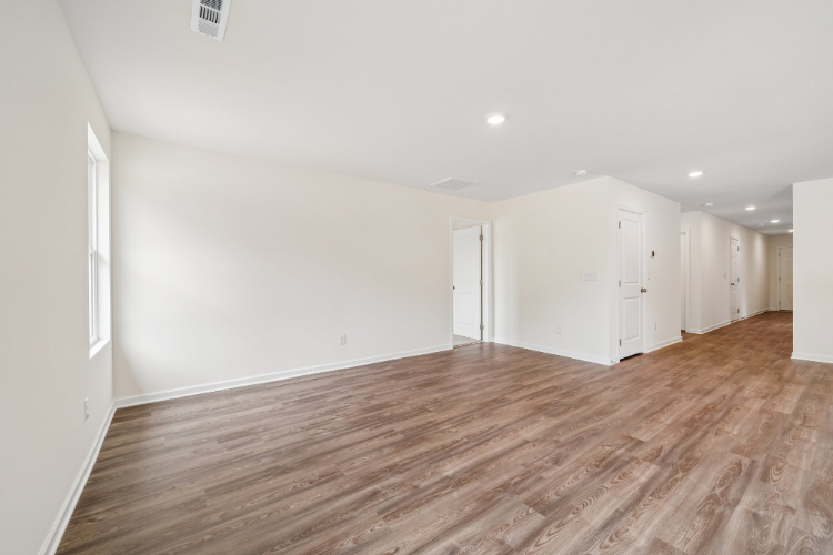 A room with white walls.